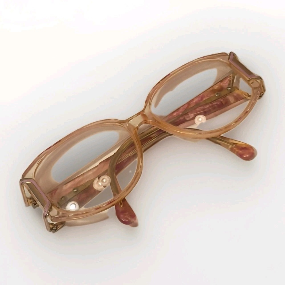 SL Gold & Marble Pink Vintage Eyeglass - Picture 12 of 12